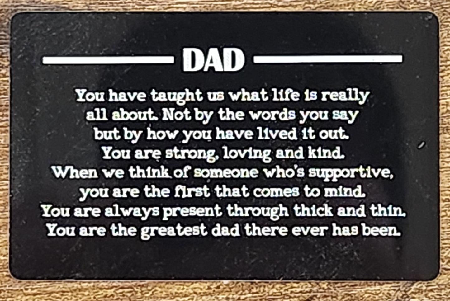 Dad Wallet Card