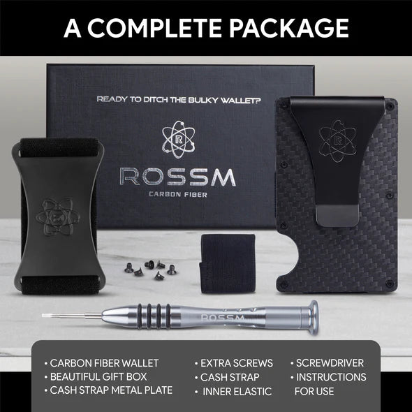 Rossm Carbon Fiber RFID Blocking Wallet