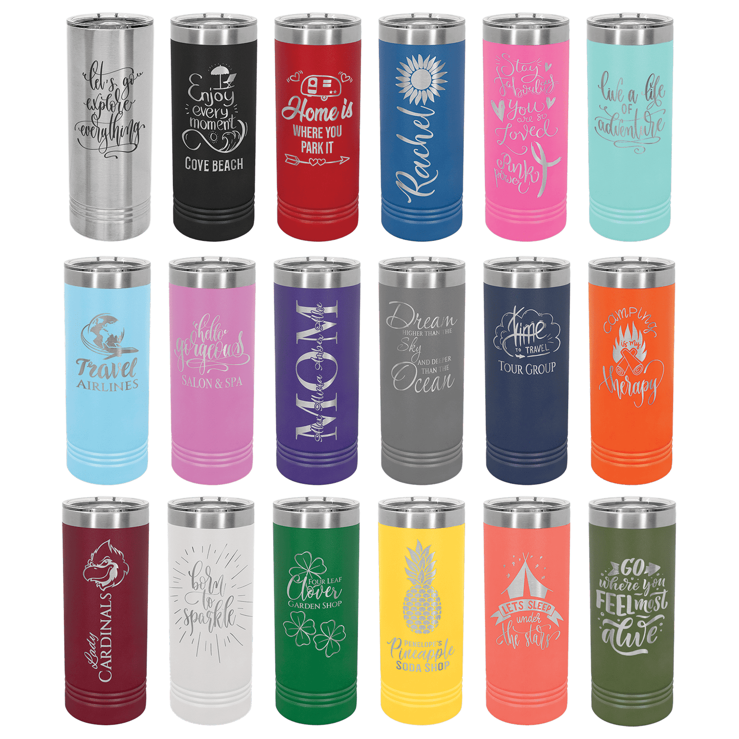 Customizable Polar Camel 22 oz. Skinny Tumblers