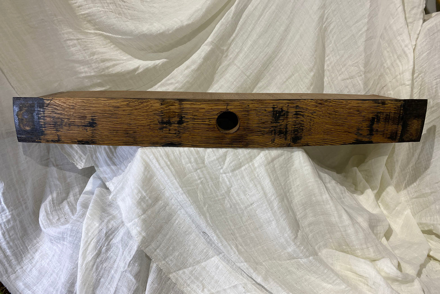 Whiskey Barrel Staves Shelf