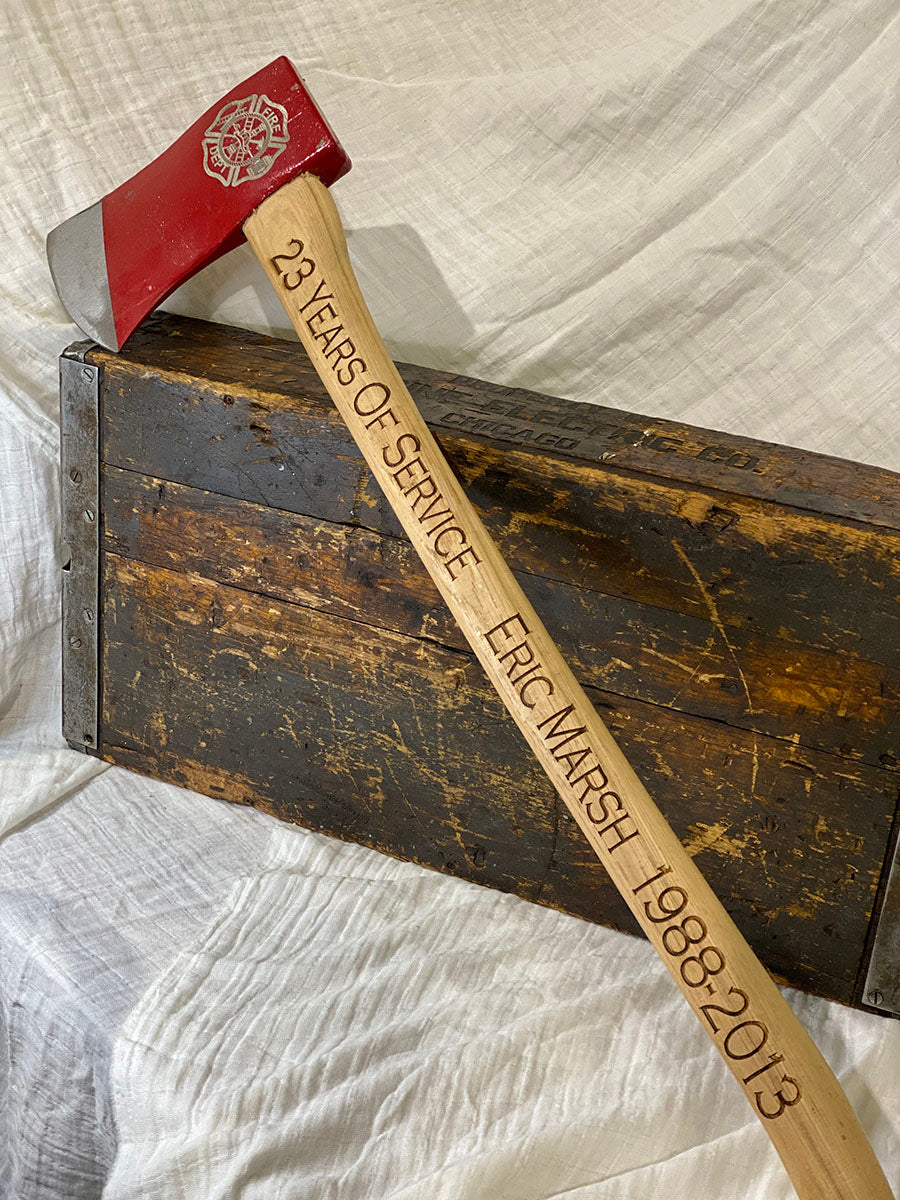 FIRE HOOKS FORCE FLAT HEAD AXE - WOOD HANDLE