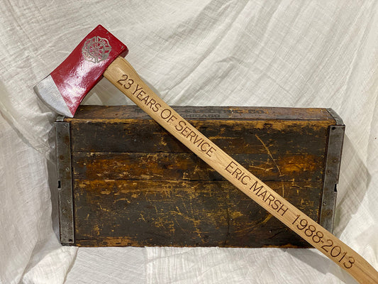 FIRE HOOKS FORCE FLAT HEAD AXE - WOOD HANDLE